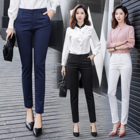 High Waist Office Lady Pants Korean Fashion - Service Oracle